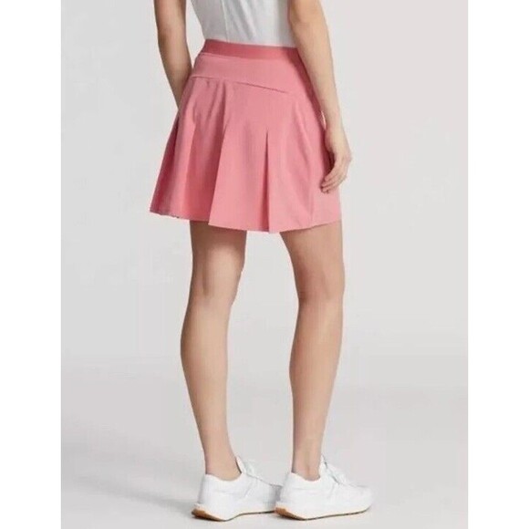 Ralph Lauren RLX Golf Skort Women's Sz XL Pink Stretch Back Pleated AIM 17" $128 - Picture 3 of 6